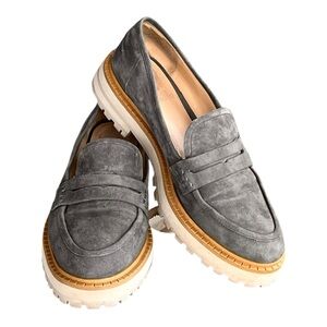 Vince Camuto McKella Platform Suede Loafers size 9